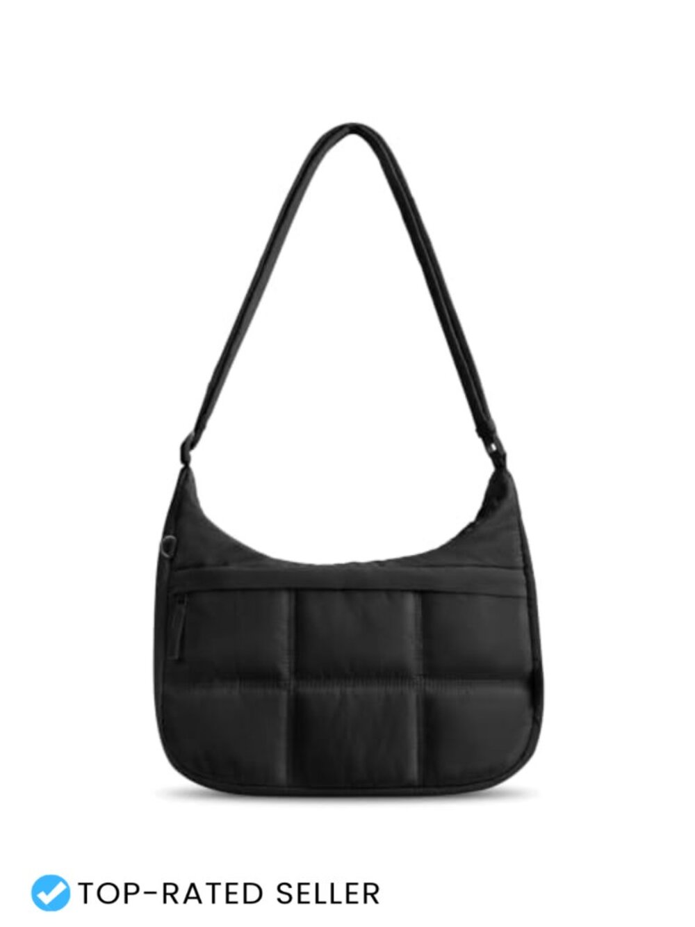 Quilted Nylon Crossbody Bag Medium Waterproof Shoulder Purse Travel